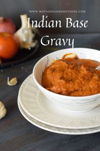 Indian Base Gravy, also known as Curry Base, is a versatile gravy base that can be used to make a variety of Restaurant Style Indian curries at home in a matter of minutes. It's also known as All-Purpose Curry Sauce.