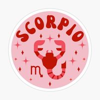 This sticker features a scorpion and the Scorpio zodiac sign. It can be the perfect gift for a friend or family member who is a Scorpio sign.