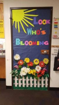 24 Easter and Spring Classroom Door Decorations that brings in a bouquet of happiness in your classroom - Hike n Dip