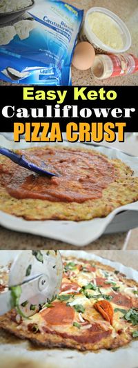 easy keto cauliflower pizza crust