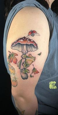 << Check out more Frog Tattoos, Ideas and Meanings #girlytattoos #tattooideas #tattoodesigns #tattoos #frog