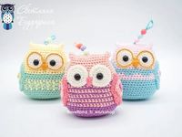 Amigurumi Owl Wall Ornament or Keychain Free Pattern-1 – Free Amigurumi Patterns