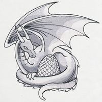 Mother Dragon | Urban Threads: Unique and Awesome Embroidery Designs