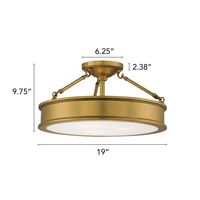 Three Posts Everlee Semi Flush & Reviews | Wayfair