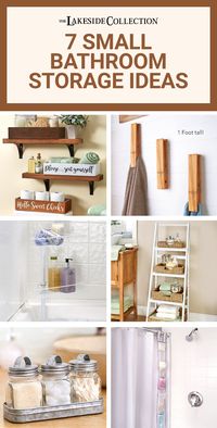 These 7 small bathroom storage ideas will help make your space look bigger. It can sometimes be a challenge to organize a small bathroom due to the limited amount of space you have to work with. Check out these simple tips and tricks.