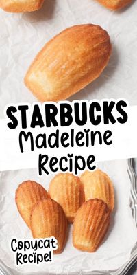 These Copycat Starbucks Madeleines are light, buttery, and have just the right amount of sweetness. They're such an easy dupe for one of your coffeehouse favorites!