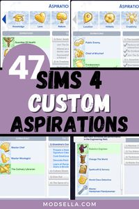 Are you looking to add a fresh twist to your Sims' lives in "The Sims 4"? Custom aspirations can be the perfect way to inject new challenges, goals, and fun into your gameplay. From the