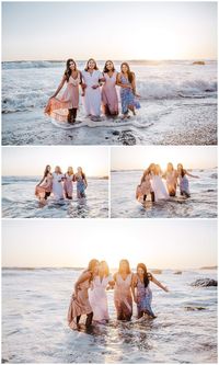 Ladies laughing in the water in Newport Beach, Ca