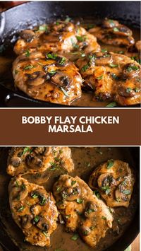 This delicious Chicken Marsala by Bobby Flay is a quick and creamy dish perfect for a cozy meal. Featuring tender chicken and a rich Marsala wine sauce with earthy mushrooms, it’s a restaurant-quality dinner you can make at home. Plus, it’s versatile enough to use ingredients you likely already have in your kitchen!