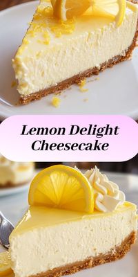 A refreshing and easy-to-make No-Bake Lemon Cheesecake Delight, perfect for any occasion. Featuring a tangy lemon flavor and creamy texture, this dessert is a favorite among lemon lovers.