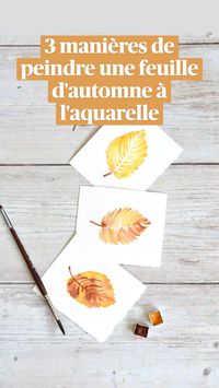  

Retrouvez l'article "s'inspirer de l'automne pour créer à l'aquarelle : https://mirglis.com/blog/sinspirer-de-automne-pour-creer-aquarelle

Je vous propose trois manières de peindre une feuille d'automne, en variant la technique à chaque fois.

1. Avec de la gomme de réserve

Etape 1 : Peignez la tige et les nervures avec de la gomme de réserve, puis laissez sécher.

Etape 2 : Peignez l’intérieur de la feuille en jaune et la tige en marron. Laissez sécher à nouveau.

Etape 3 : Retirez délicatement la gomme de réserve.

2. Avec la technique « humide sur humide »

Etape 1 : Peignez l’intérieur de la feuille en jaune.

Etape 2 : Ajoutez des petites gouttes de marron dans l’humide en utilisant la pointe de votre pinceau, puis laissez sécher.

Etape 3 : Peignez la tige fine et les nervures a