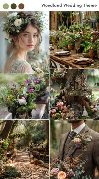 Pin this to transform your wedding into a woodland wonderland with enchanting nature-inspired decorations, a natural color palette, and fairy-tale lighting. Choose venues with lush greenery and seasonal charm to create an unforgettable, romantic celebration.