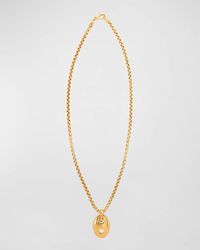 Jenna Blake 18K Gold Vertical Mariner Necklace