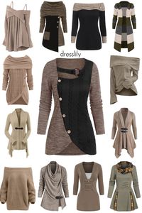 Cardigans & Sweaters - Shop the latest trends online at dresslily. #dresslily #sweater #cardigans #winter #trendy #women #plussize