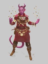 [OC] Tiefling Treasurer : characterdrawing