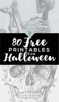 In which I round up even more Halloween Free Printables — these are awesome for last-minute decor ideas, printing out on the fly and Halloween parties.