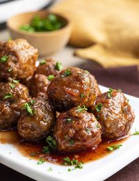 Crockpot Grape Jelly Meatballs