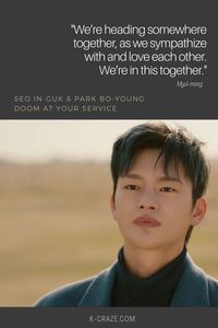 Doom at your service // Seo In-guk // Park Bo-young // Doom's quote // Dark quotes // Korean actor // Korean actress // Kdrama