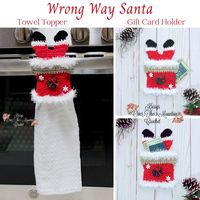 How To Crochet A Santa Towel Topper | Free Pattern - Krissys Over The Mountain Crochet