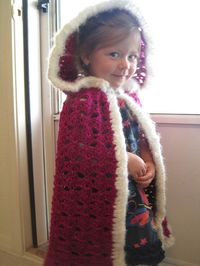 Free pattern  Ravelry: Fairytale Hooded Cape pattern by Lara Sue