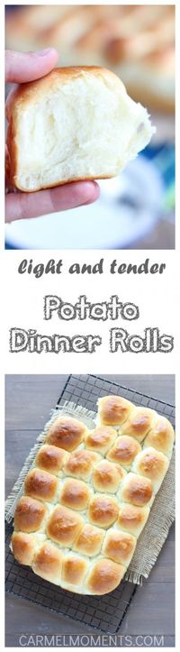 Light and Tender Potato Dinner Rolls | Carmel Moments