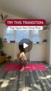 Laura Louise Yoga | Yoga Teacher & Educator on Instagram: "TRY THIS ☝🏼  Try this mini hip opening combo - Malasana/Yogi Squat into Deer pose.   Sometimes, introducing a single new transition into your practice can reignite your creativity and bring fresh inspiration to your sequence! Let me know if you try it!🩷  #YogaInspiration #YogaFlow #HipOpener #Malasana #DeerPose #YogaPractice #YogaDaily #YogisOfInstagram #YogaCommunity #YogaLovers #InstaYoga #MindfulMovement #YogaForEveryone #YogaChallenge #HealthyLifestyle #yogatransitions #creativeyoga #creativeyogasequence #creativesequencing #malasana #yogaflow"