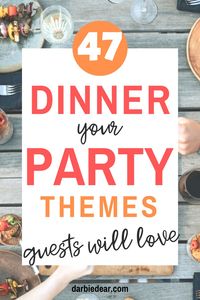 Potlucks make getting together with your friends easy and fun! With 47 creative dinner themes there won't be a shortage of ideas and meals to choose from.