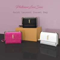 YSL Sunset Bag (Croc) | PlatinumLuxeSims on Patreon