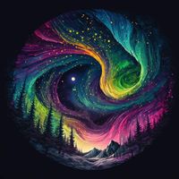 #forrest #galaxy #dream #rainbow