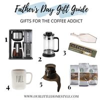 Father's Day Gift Guide - gift ideas for the coffee addict | ourlittlehomestyle.com