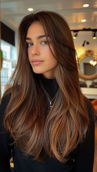 Discover the timeless elegance of long straight layers with our curated collection of 25 trendy layered haircuts for 2024. Achieve a sleek, sophisticated look that never goes out of style with these versatile hairstyles. Click the pin to explore more inspiration and join us for endless beauty trends! #LayeredHair #TrendyHairstyles #HairInspo #StraightLayers #BeautyTrends