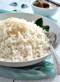 Coconut Rice (fluffy, not gluey!)