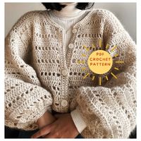 Eternal Seasons Cardigan/ Crochet Winter Cardigan Pattern/ Crochet No Sew Pattern/ Crochet Sweater/ Crochet Mohair Cardigan/ - Etsy.de