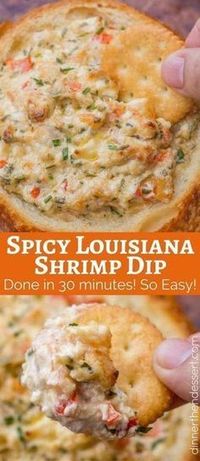 We loved this Spicy Louisiana Shrimp Dip so much we made it twice in the last week!