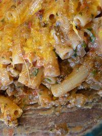 Southwestern Chili Con Queso Pasta Bake...