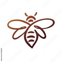 Stock Image: Bee Logo, bee vector, honey