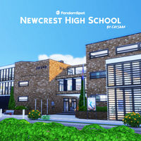 Newcrest high school is built for your teenage sims to live out their best lives. Snag this lot for your next Sims 4 session and you'll always have some new storytelling elements to work with