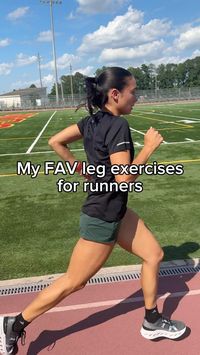 My favorite leg exercises for runners👇👇 1. Step ups 2. B-Stance RDL 3. Single leg hip thrust 4. Single leg calf raise 5. Leg lift over dumbbell #runningwisdom #endurancesports #strengthtrainingforrunners #runningcoach#sportsinjuryrehab #sportsinjuryprevention #roadtohalfironman