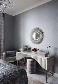 Luxury International Interior Architecture and Design project by Katharine Pooley. Luxury dressing area.