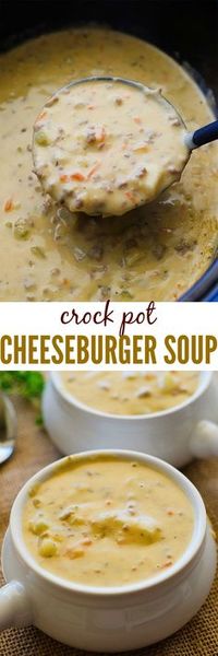 CrockPot_CheeseburgerSoup- for THM, use microwave cauliflower and nuke and purée in food processor before adding to soup.