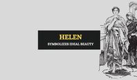 In Greek mythology, Helen was the most beautiful woman on earth. Her beauty was such that it would cause Ancient Greece’s best-known conflict. She is known for having ‘the face that launched a thousand ships’.