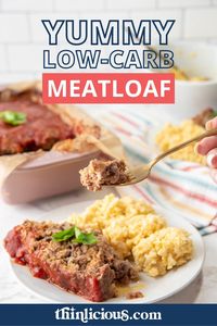 This low-carb meatloaf is full of bold flavors and stays super moist thanks to the addition of heavy cream.