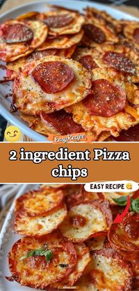 Snack on these easy, crispy Pizza Chips made with just two ingredients. They're the perfect quick fix for your pizza cravings, delivering bite-sized bursts of cheesy, tomatoey goodness. #SnackTime #PizzaLovers #EasyRecipes