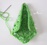 Crochet Granny Square Evergreen Trees - Repeat Crafter Me