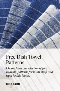 Who can resist a beautiful handwoven towel? Perfect for weaving up in a weekend, giving as a gift, or enjoying for yourself - dish towels are a wonderful project for any weaver. We offer a range of free patterns for rigid heddle and multi-shaft looms.