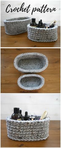 I show you some of the best free crochet patterns that will really inspire you to try them out with your own hands!crochet oval basket pattern