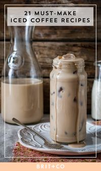 Sip on a variety of iced coffees throughout the spring + summer with these cold drink recipes.