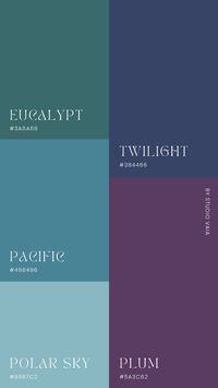 Elegant Blue Green and Purple Color Inspiration