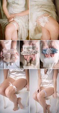 Lovely #Bridal #Garters from Twigs & Honey, Emily Riggs and Tessa Kim | via junebugweddings.com