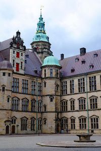 The inner courtyard at Hamlet's castle at Helsingør